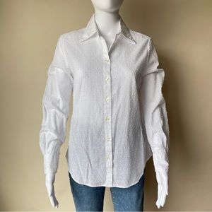 SALE Massimo Alba Button Down Shirt Cotton Polka Dot Italy XS